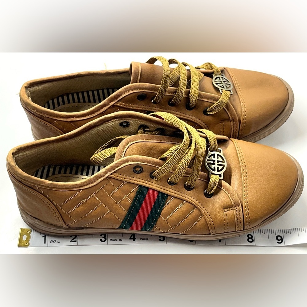 Joseline Shoes Made in Mexico Lightweight Tan Casual Sneakers - Picture 15 of 15